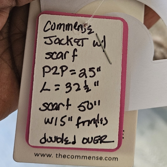 NWTs Commense Sweater Jacket and extra long scarf. - Picture 12 of 12